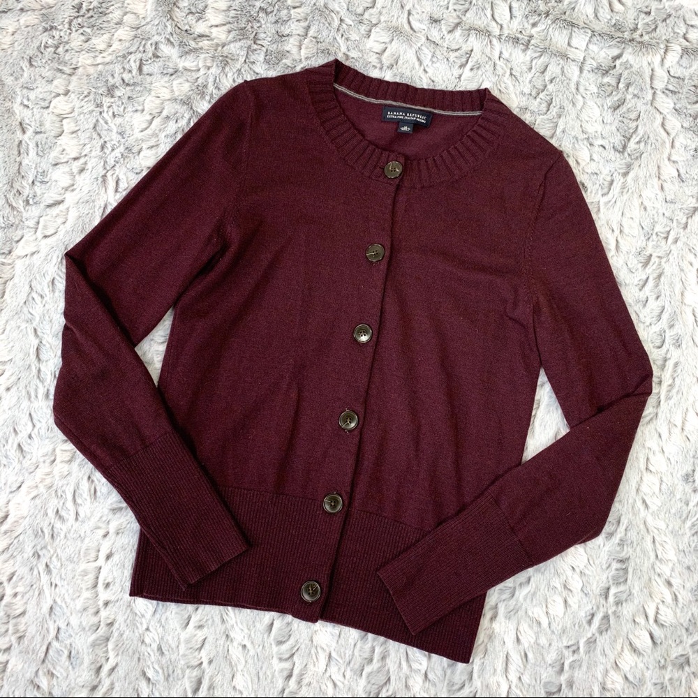 Banana Republic Italian Merino Wool Cardigan